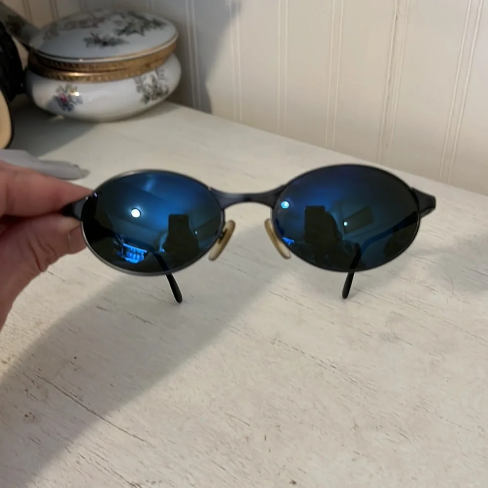 Vintage Vuarnet Pouilloux Paris blue polarized lens sunglasses